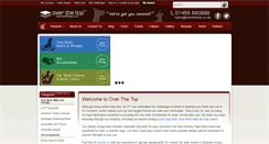 Desktop Screenshot of overthetop.co.uk